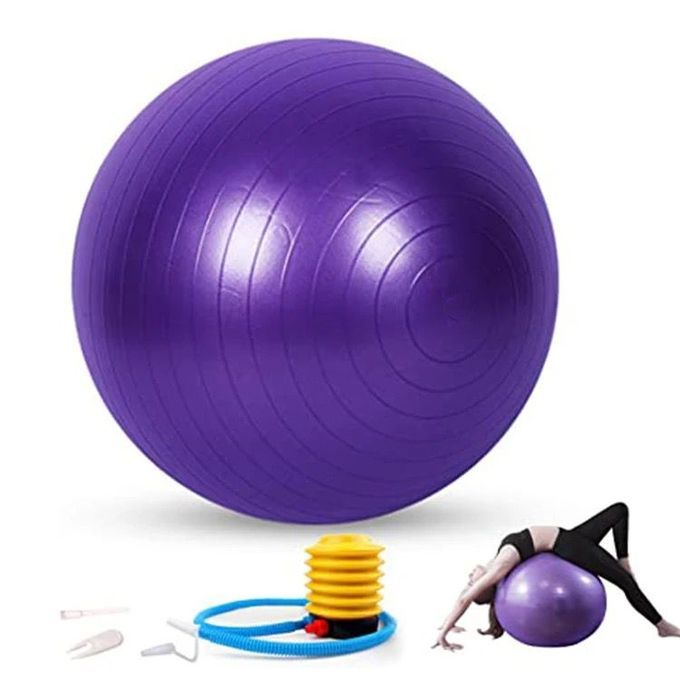 Image for Smartor 75CM Premium Exercise Ball - Yoga, Pilates, Core & Pregnancy Fitness with Free Pump - Purple